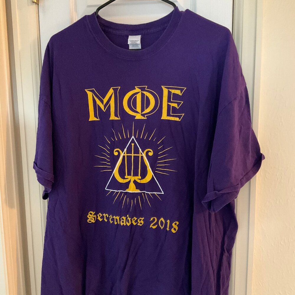 Mu Phi Epsilon MΦE Music Fraternity Letters / Lot of 2 T-Shirts / XXL